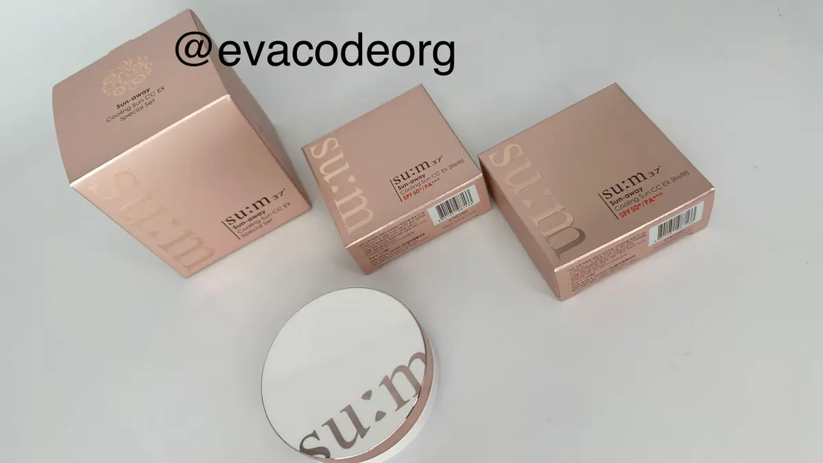 SU:M37 Sun-away Cooling Sun CC EX Cushion SPF50+/PA+++ (BOX 40) (230 g)