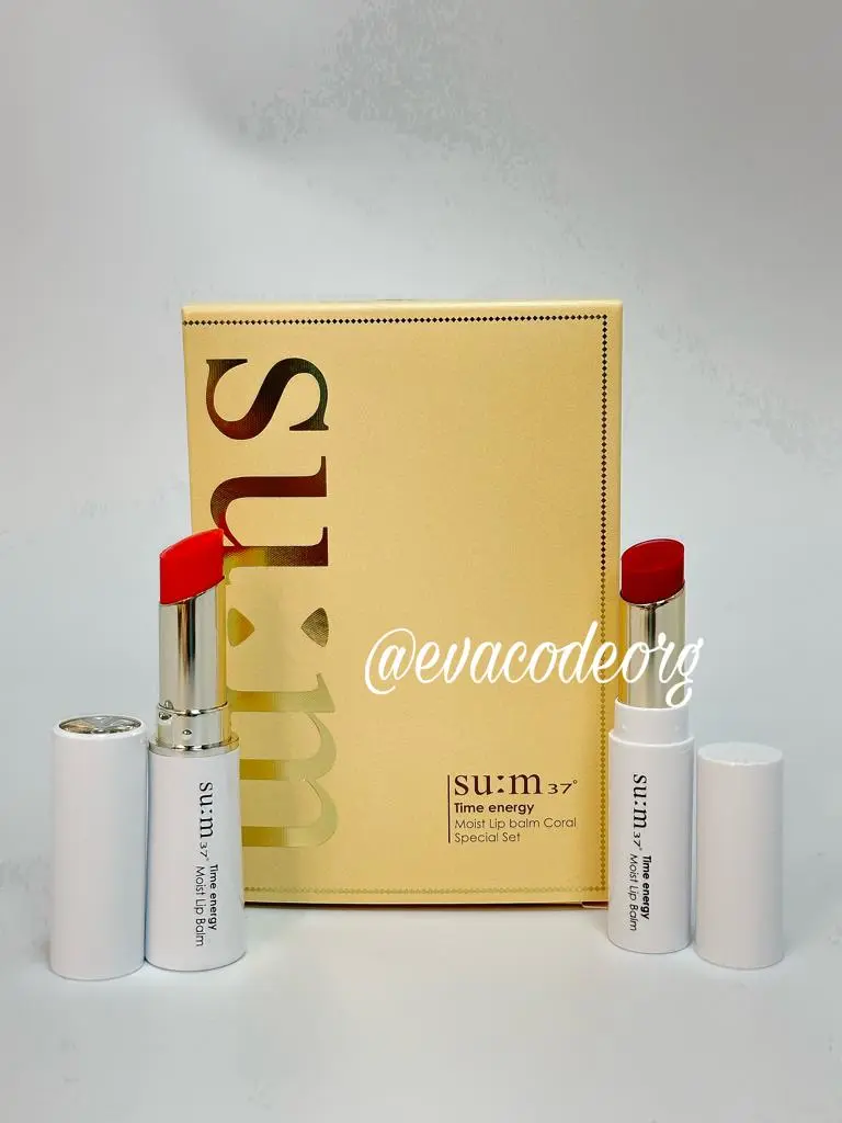 SU:M 37 Time Energy Moist Lip balm CORAL Special Set (65 g) (Box 30)