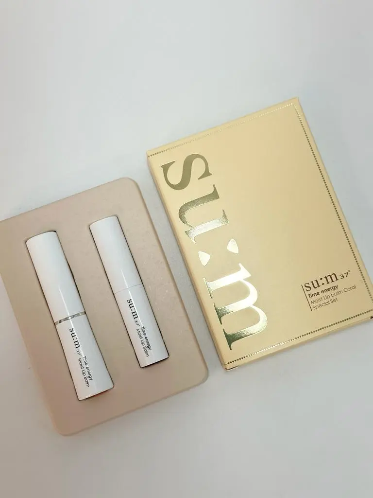 SU:M 37 Time Energy Moist Lip balm CORAL Special Set (65 g) (Box 30)