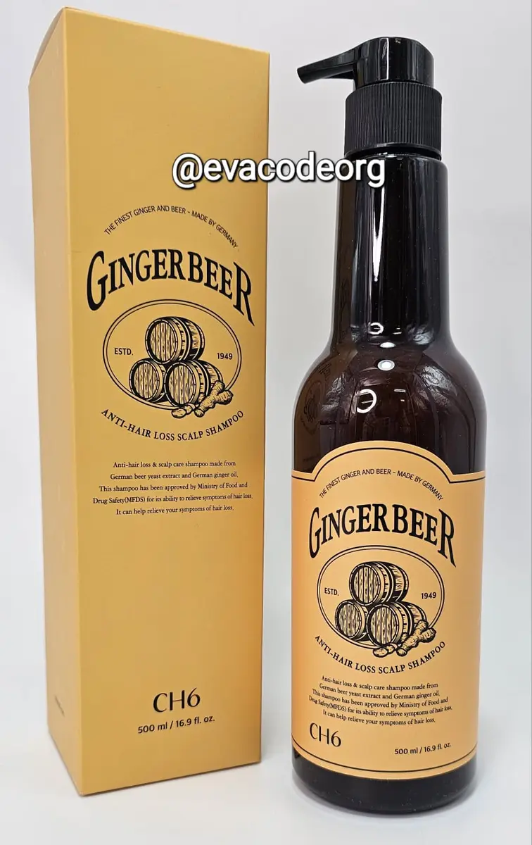 CH6 Ginger Beer Anti-Hair Loss Scalp SHAMPOO (Box 12) (610 g)