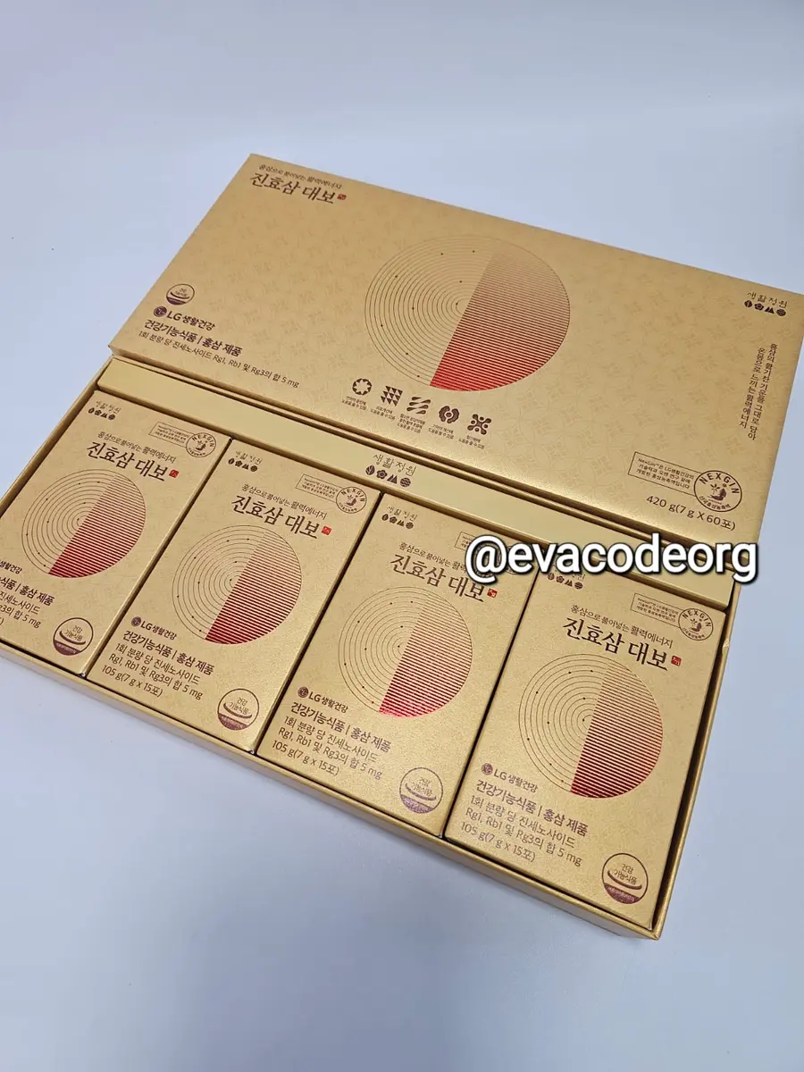 LG Household & Health Care Life Jinhyosam Red Ginseng Daebo 60 days (735 g) (Box 8)