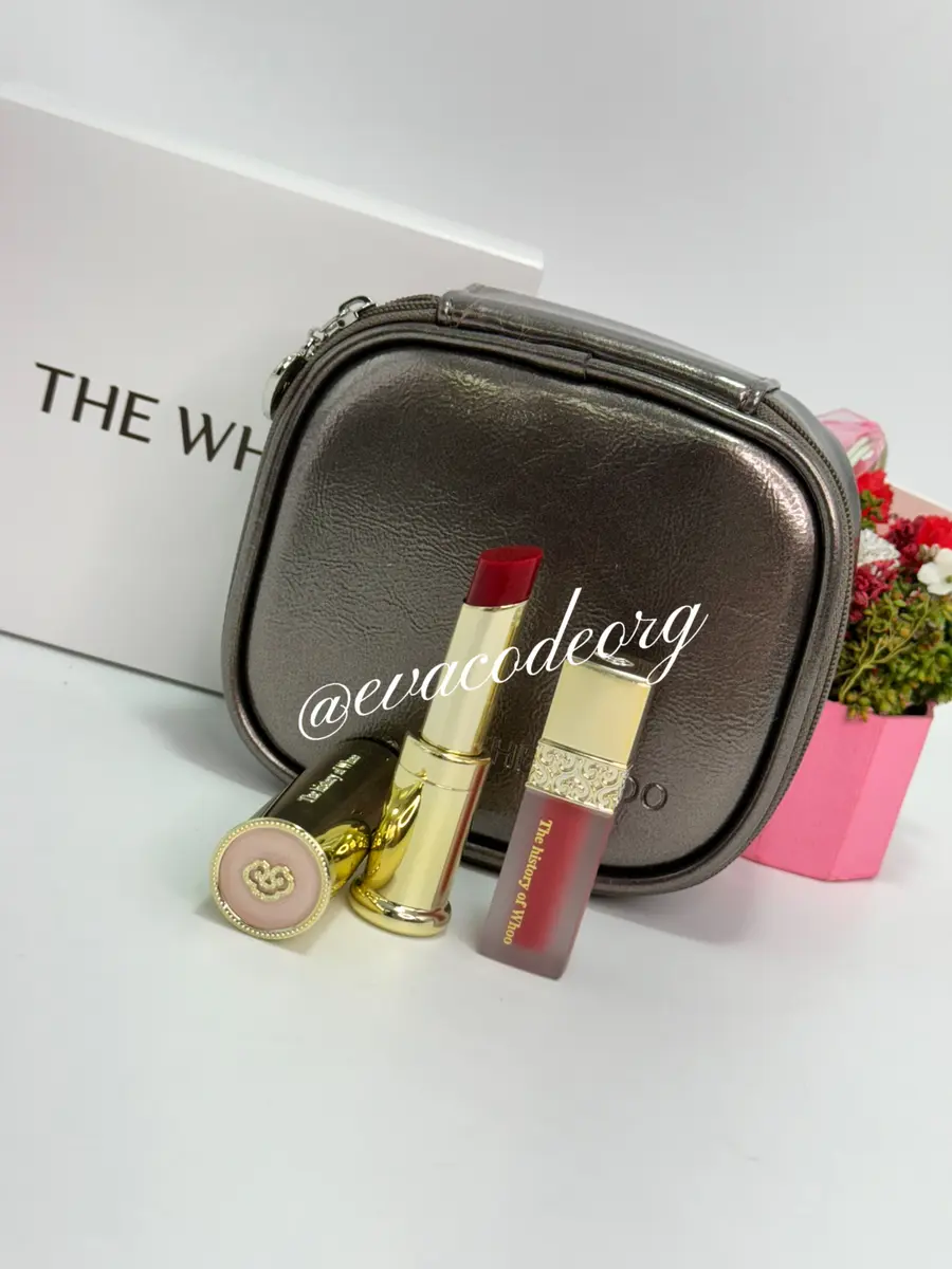 The History of Whoo Gongjinhyang: Mi Glow Lip Balm WINE RED-BLACK Special Set (150 g) (Box 18)