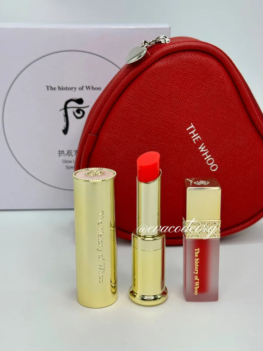 The History of Whoo Gongjinhyang: Mi Glow Lip Balm Red Special Set (140 g)