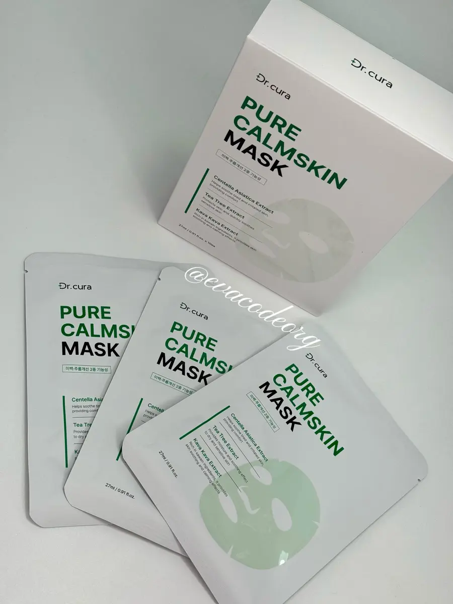 Dr. Cura Pure Calm Skin Mask (GREEN) (Box 20)  (390 g)