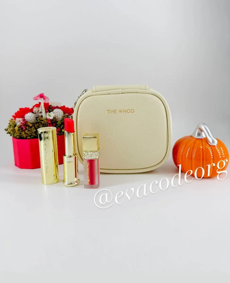 The History of Whoo Gongjinhyang: Mi Glow Lip Balm ROYAL RED Special Set (150 g) (Box 18)