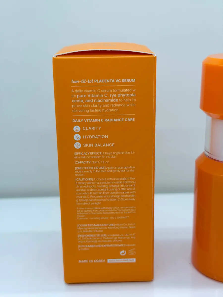 TOM-TIT-TOT (TTT) PLACENTA VC Serum 30ml (BOX 100) (100 g)