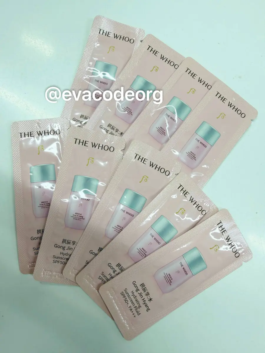 The history of Whoo Gongjinhyang Hydrating Sunscreen Fluid 1ml*120ea (240 g)