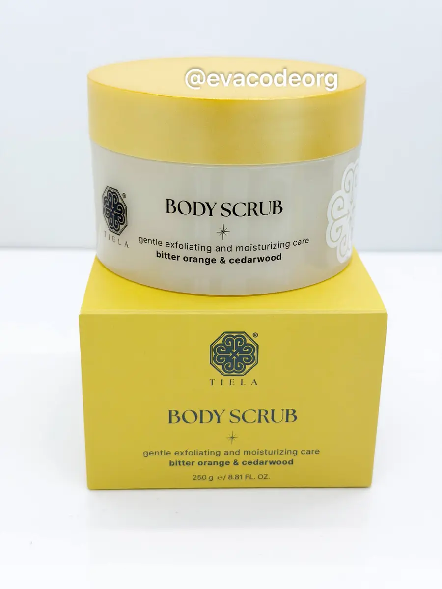 TIELA Perfume Therapy Body Scrub Shine Collection Bitter Orange & Cedarwood (350 g) ( BOX 40)