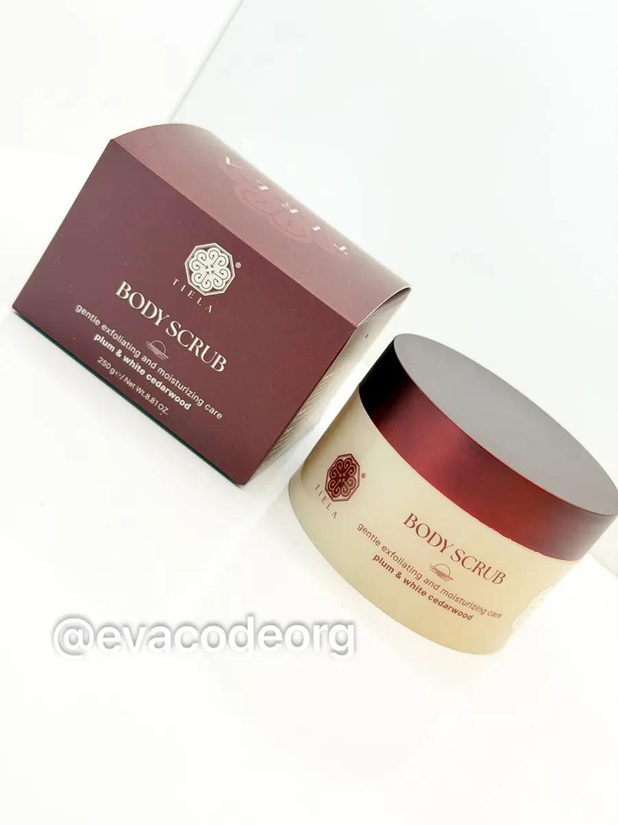 TIELA Perfume Therapy Body Scrub Sunset Collection Plum & White Cedarwood (350 g) (BOX 40)