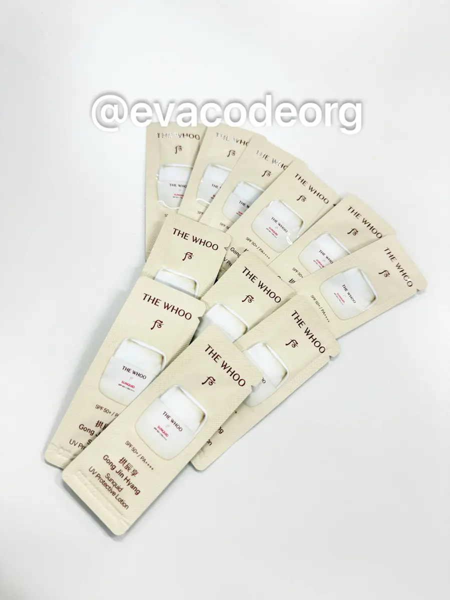 THE WHOO Gong Jin Hyang Sunquid UV Protective Lotion SPF50+/PA++++  1 ml * 120 ea  (220 g)