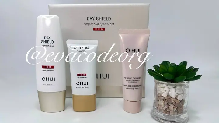 O HUI DAY SHIELD Perfect Sun RED 50+30 ml Special Set SPF50+/PA++++ (BOX 8) (300 g)