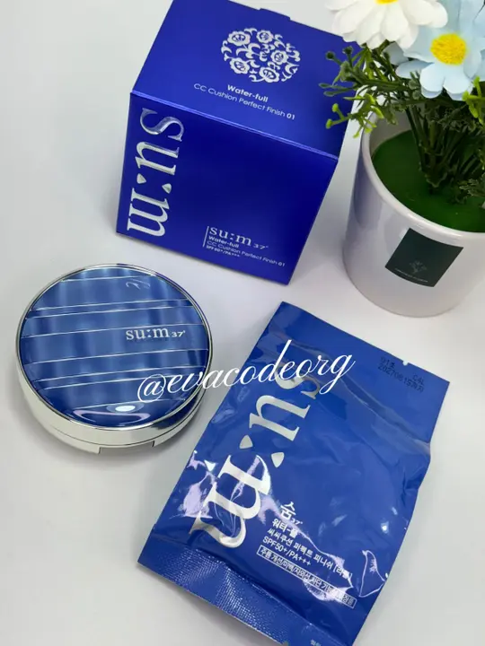 SU:M37 Water-full CC Cushion Perfect Finish SPF 50+/PA+++ (BOX 60) (155 g)