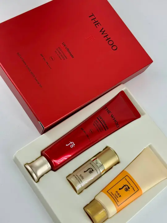 THE WHOO UV Ultimate RED Vitamin Sunscreen 75 ml Special Set SPF50+/PA++++ (BOX 12) (230 g)