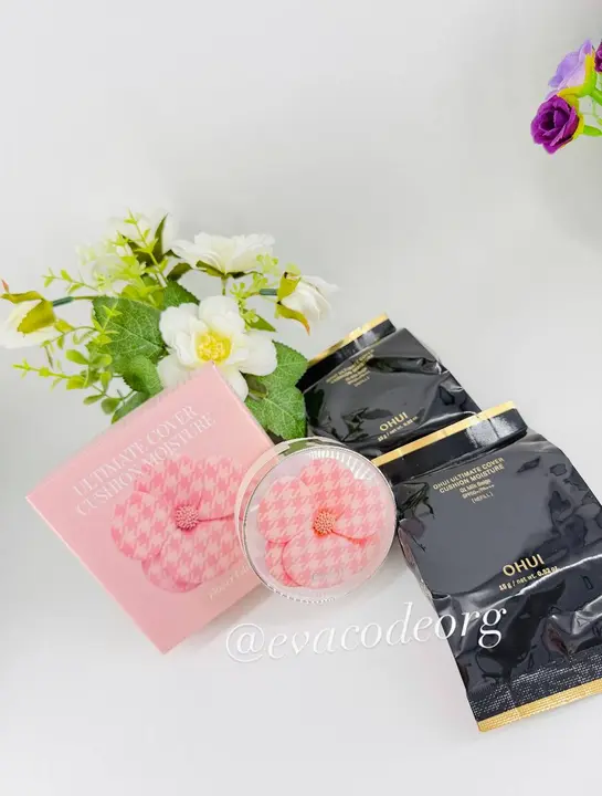 O HUI ULTIMATE COVER CUSHION Moisture FLOWER Edition  (BOX 12)  (280 g)