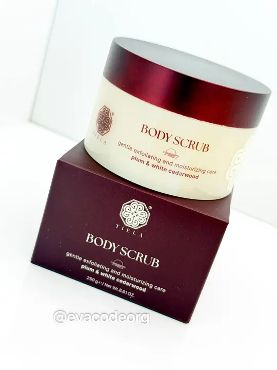 TIELA Perfume Therapy Body Scrub Sunset Collection Plum & White Cedarwood (350 g) (BOX 40)